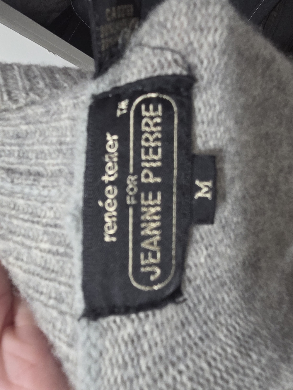 Jeanne Pierre Open-Front Wool Blend Patterned Women's Sweater Cardigan - Picture 4 of 4